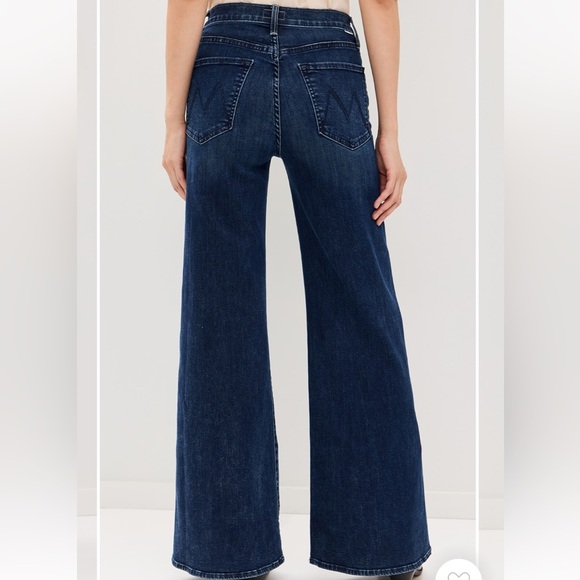 MOTHER Blue Wide Leg Flare Jeans - Picture 2 of 3